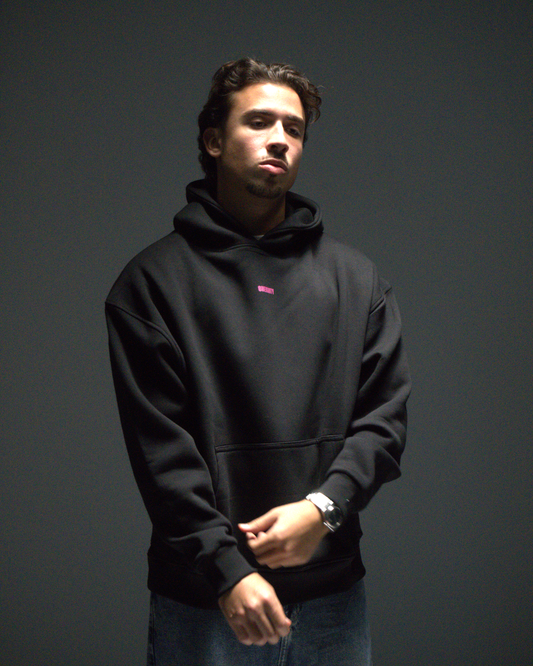 "MINIMAL STATE OF MIND" Black Hoodie