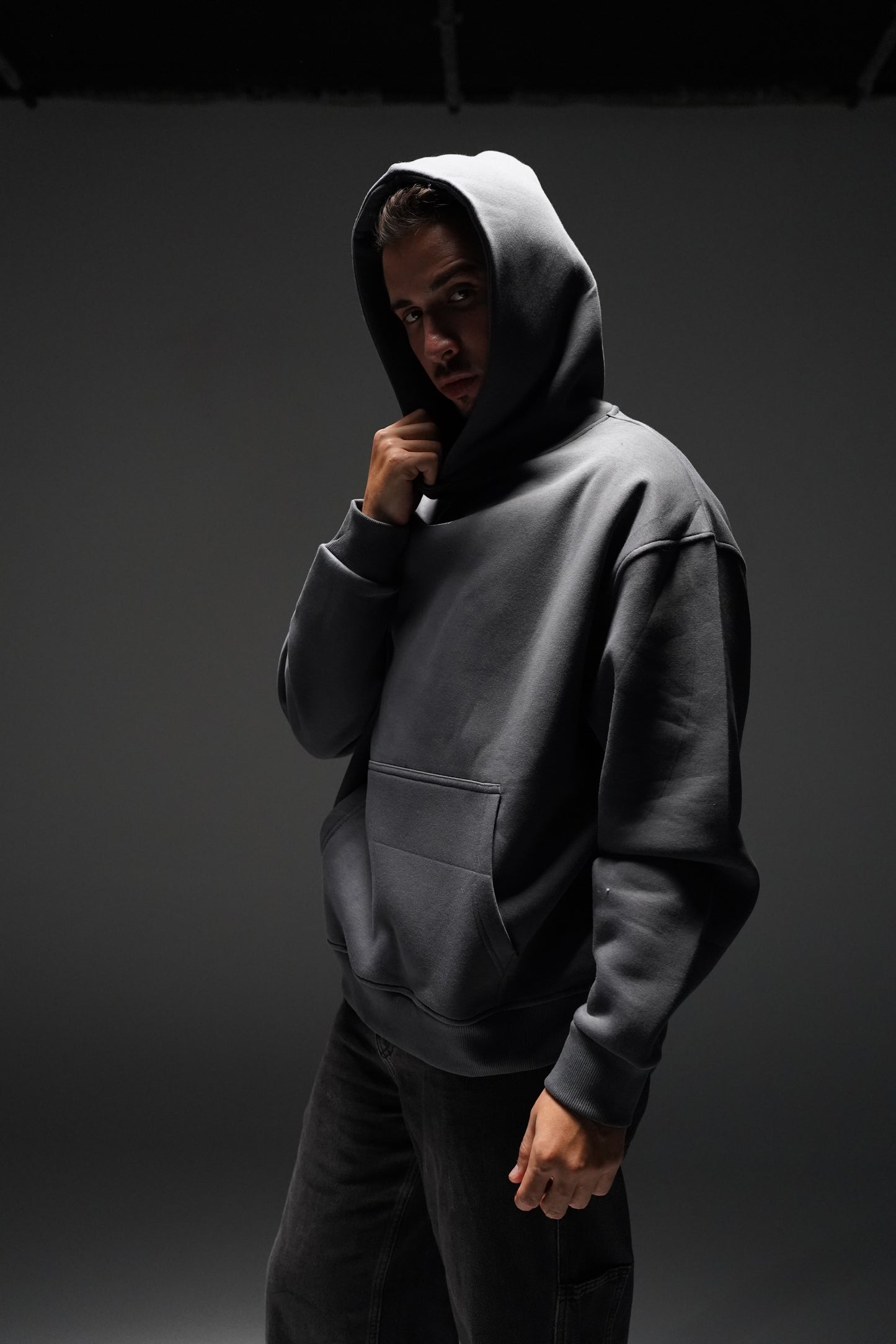 "MINIMAL STATE OF MIND" Grey Hoodie