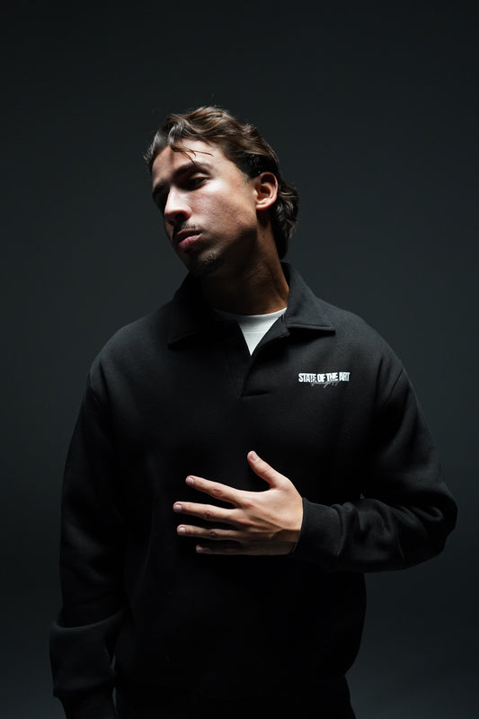 Black Polo Sweatshirt