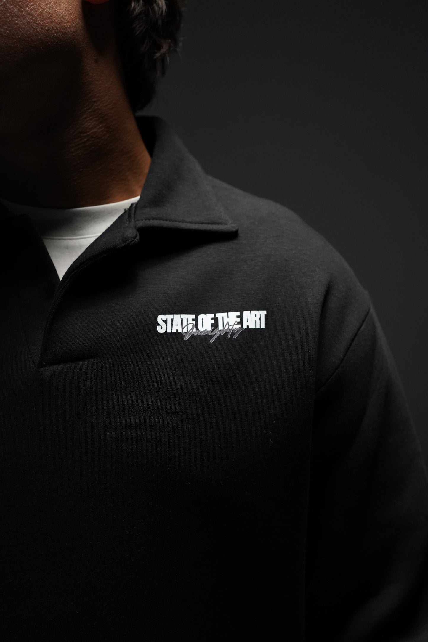 Black Polo Sweatshirt