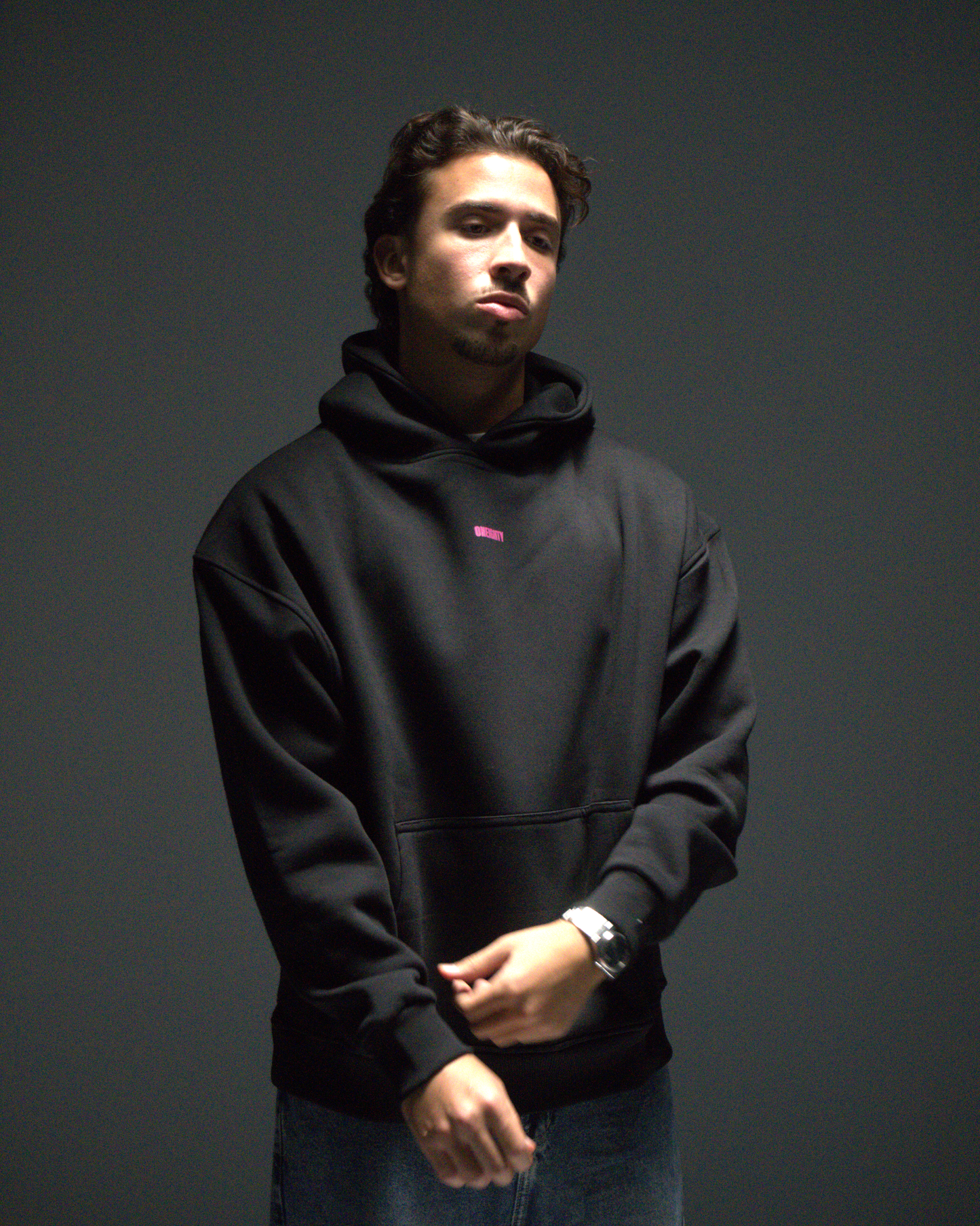 "MINIMAL STATE OF MIND" Black Hoodie