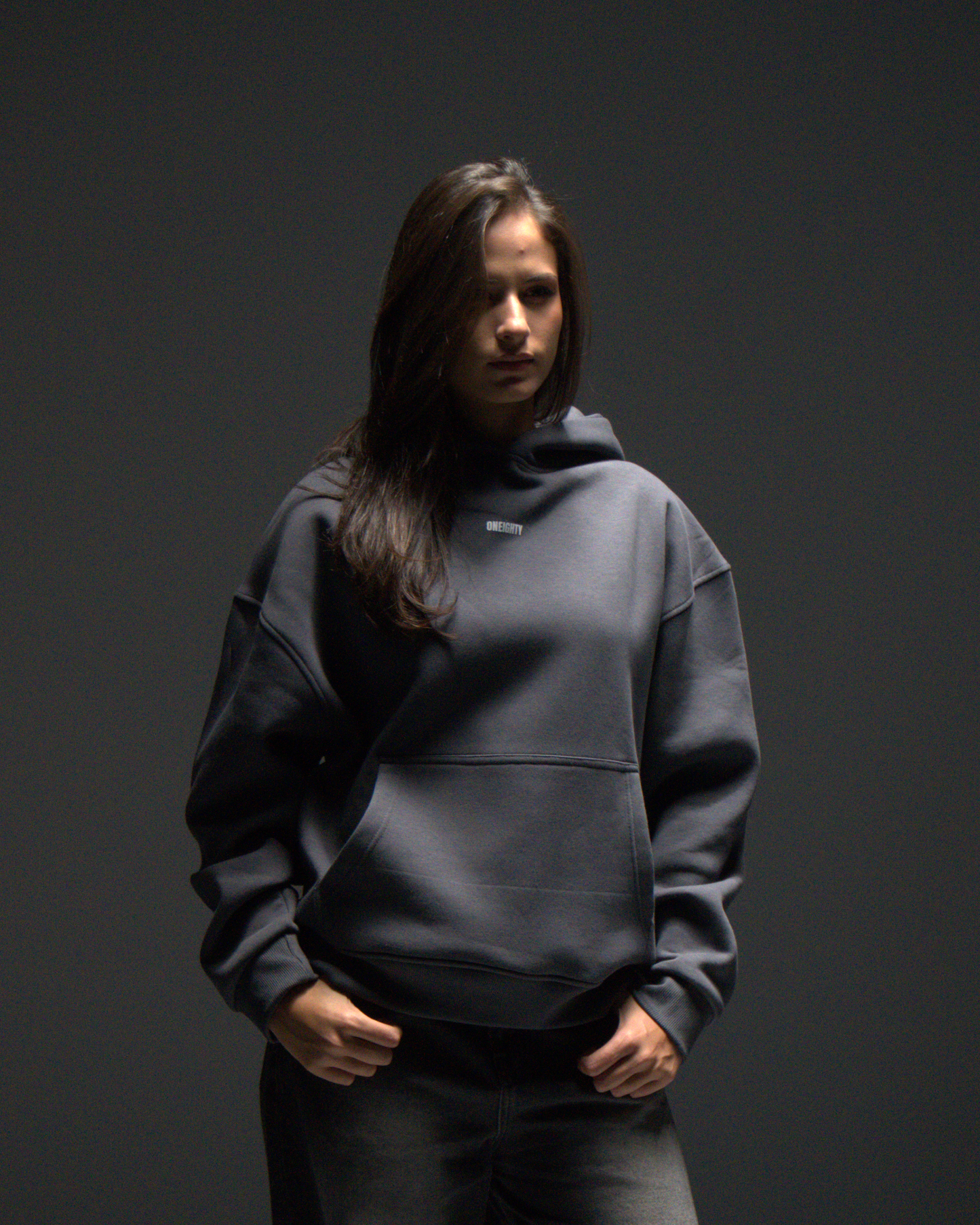 "MINIMAL STATE OF MIND" Grey Hoodie